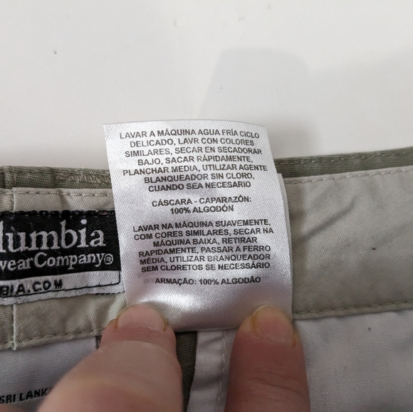 Columbia women's green khaki short 100% cotton size: 10P - Picture 8 of 8